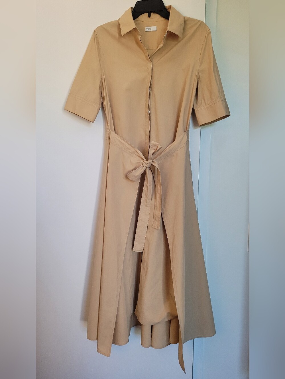 Rosetta Getty, Beige Apron-tie Shirt Dress